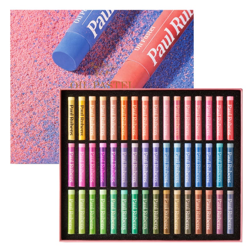 Paul Rubens Oil Pastels, 48 Macaron Colors Soft Set for Artists, Students - Ideal for Sketching, Decorative Painting, Making Pictures Like Oil Painting - Image 1